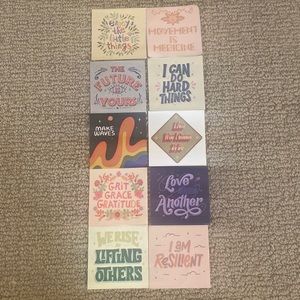 Stickers with Uplifting Positive Motivational sayings